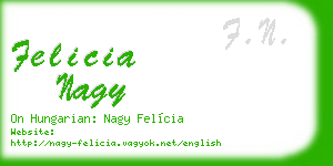 felicia nagy business card